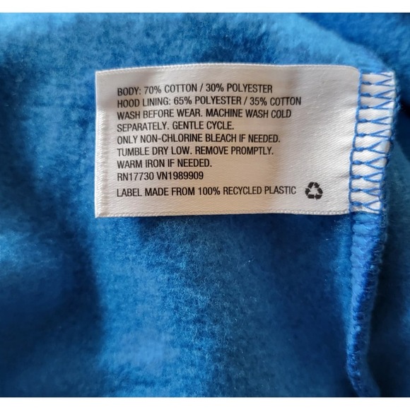 Future Collective Women's Cut Out Shoulder Blue Hoodie- Size 2X - Picture 2 of 7